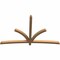Ekena Millwork Davenport Timber Gable Bracket, Western Red Cedar, 96"W x 60"H x 3 1/2"D x 3 1/2"F, 15/12 Pitch GBW096X60X0404DAV00SWR - alternate 2